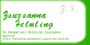 zsuzsanna helmling business card